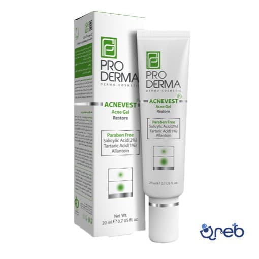ژل ضد جوش موضعی پرودرما مناسب پوست های چرب و جوش دار ۲۰ میلی لیتر