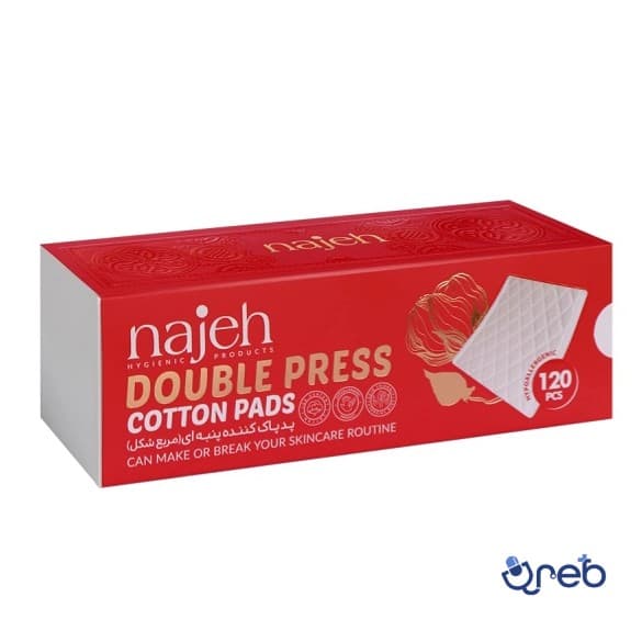 پد آرایش پاک کن مربعی ناژه 120عددی