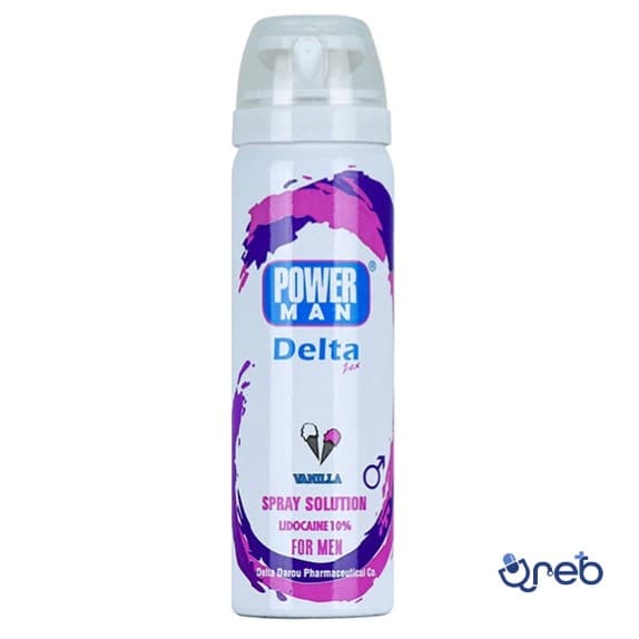 اسپری تاخیری دلتا پاورمن با رایحه وانیل 65 میلی لیتر