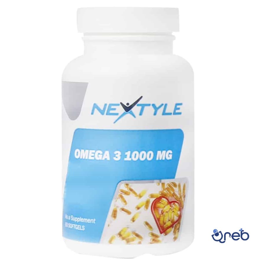 کپسول نرم ژلاتینی امگا ۳ نکستایل ۱۰۰۰ میلی گرم ۶۰ عدد 